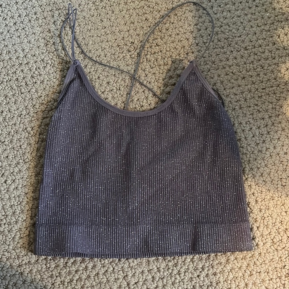 Urban Outfitters Out From Under Purple Sparkly Tank